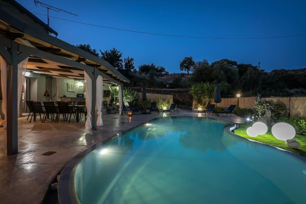 Casa Del Miele, Private Pool, Bbq, Mountain View. Villa Alikianos Eksteriør bilde